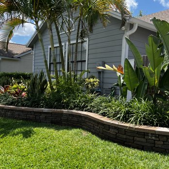Xtrim Property Maintenance - After retaining wall - Lawn Services Near Me Xtrim Property Maintenance - After retaining wall - Lawn Services Near Me