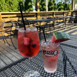 Gastro 49 - Watermelon Mojito mock tail & red white and berry sangria