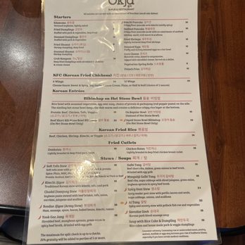 Okja K-Pub & Restaurant - Menu - Korean Near Me - Cary, North Carolina