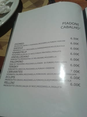 Menu photo 3 Cabalho Frattaminore, NA