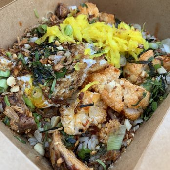 The Truck Stop - Ho Lee Chow Chicken Cauliflower Bowl (Customized) - Food Trucks Near Me - Culver City, California
