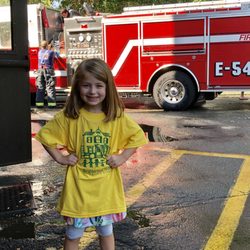 Neighborhood House Nursery School - Field trip to the Millburn fire station to learn fire safety (and more importantly, to spray the hose)!