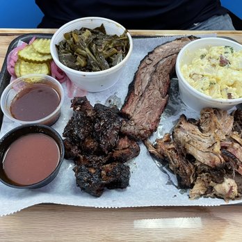 BIG8 BBQ - 3 Meat/2sides Combo- Burnt Ends, Pulled Pork & Brisket with Smoked Potato Salad & Collard Greens - Barbeque Near Me - Cape Coral, Florida BIG8 BBQ - 3 Meat/2sides Combo- Burnt Ends, Pulled Pork & Brisket with Smoked Potato Salad & Collard Greens - Barbeque Near Me - Cape Coral, Florida