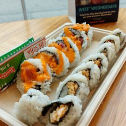 Sushi Combo ($15) - California Roll + Maui Roll (spicy)