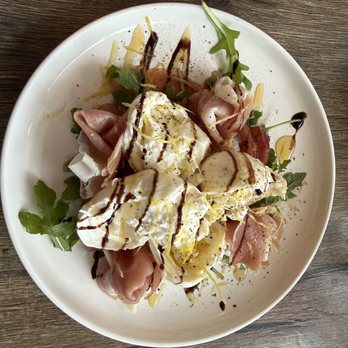 Mambo Italiano - Appetizer on special: baked pears, burrata, prosciutto and more: fabulous - Italian Near Me - Irvington, New York Mambo Italiano - Appetizer on special: baked pears, burrata, prosciutto and more: fabulous - Italian Near Me - Irvington, New York