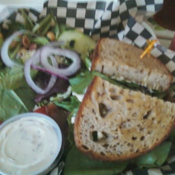 Agate Alley Bistro - BLT & Salad. Salad includes hazelnuts & chickpeas. - New American Near Me - Eugene, Oregon Agate Alley Bistro - BLT & Salad. Salad includes hazelnuts & chickpeas. - New American Near Me - Eugene, Oregon