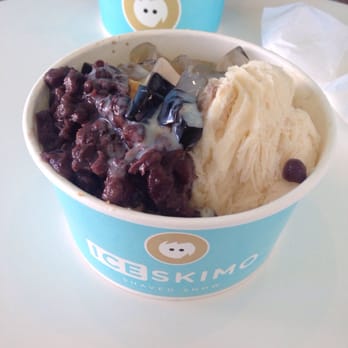 Iceskimo - Mixed Oolong and milk snow. Added fig jelly, boba, red bean and aiyu :) - Ice Cream & Frozen Yogurt Near Me - San Diego, California Iceskimo - Mixed Oolong and milk snow. Added fig jelly, boba, red bean and aiyu :) - Ice Cream & Frozen Yogurt Near Me - San Diego, California