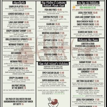 Down the Hatch Maui - Menu, baby! - Seafood Near Me - Lahaina, Hawaii