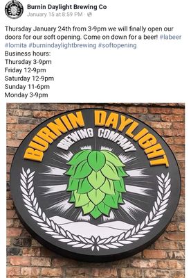 Burnin Daylight Brewing Company by null