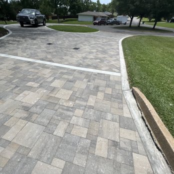 Deck-O-Art - Belgard pavers with concrete borders - Masonry/Concrete Near Me - McKinney, Texas Deck-O-Art - Belgard pavers with concrete borders - Masonry/Concrete Near Me - McKinney, Texas