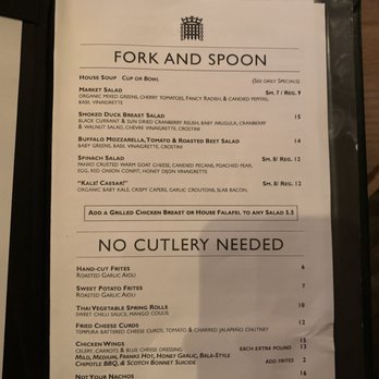 The House On Parliament - Menu - British Near Me - Toronto, Ontario