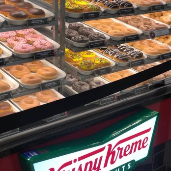Krispy Kreme - Glass display is nice and full at 9am - Donuts Near Me - Atlanta, Georgia