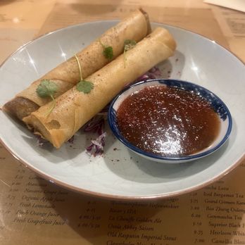 Palm&Pine - Lumpia with head cheese - Cocktail Bars Near Me - New Orleans, Louisiana