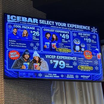 minus5 ICEBAR - Prices - Cocktail Bars Near Me - Las Vegas, Nevada minus5 ICEBAR - Prices - Cocktail Bars Near Me - Las Vegas, Nevada