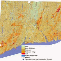 The Building Inspector - CT - Radon map of Connecticut