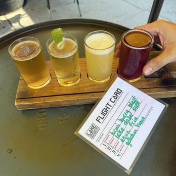 Lake Arrowhead Brewing - Beer flight - Breweries Near Me - Lake Arrowhead, California