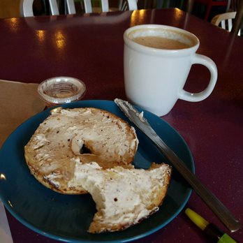 Flying M Coffeehouse - Medium chai and plain bagel with cream cheese for under $6 - Coffee & Tea Near Me - Boise, Idaho Flying M Coffeehouse - Medium chai and plain bagel with cream cheese for under $6 - Coffee & Tea Near Me - Boise, Idaho