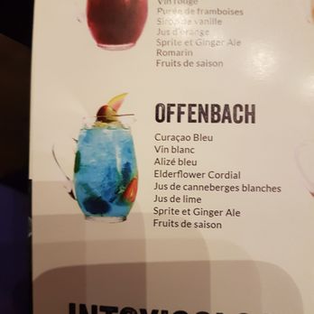 La Belle et la Boeuf - How they deceptively adveryise the cocktails (see other pic of what an their Offenbach actually looks like - Steakhouses Near Me - Boisbriand, Quebec