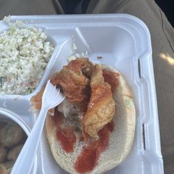 I ordered a trout sandwich. I'm not sure what this is but it's awful. Very disappointed.