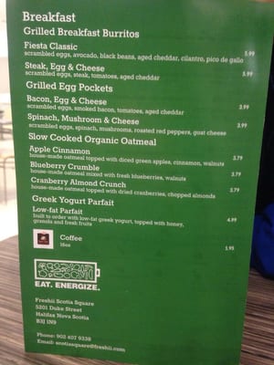 Menu photo 3 Scotia Square Halifax, NS