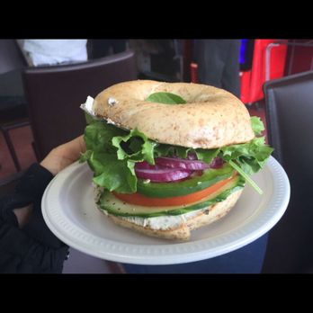 Mount Royal Bagel Factory - Royal veggie bagel sandwich - Bagels Near Me - Kelowna, British Columbia