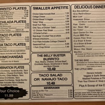 Virg's - Lunch / Dinner side of menu. - American Near Me - Tooele, Utah