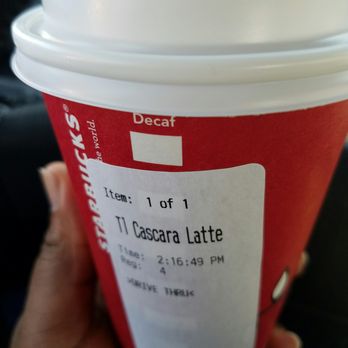 Starbucks - Tall cascara latte - Coffee & Tea Near Me - Saco, Maine Starbucks - Tall cascara latte - Coffee & Tea Near Me - Saco, Maine