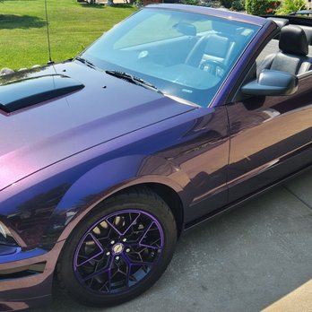 Definitive Details - 2007 Purple Mustang Wrap - Car Window Tinting Near Me - Valparaiso, Indiana Definitive Details - 2007 Purple Mustang Wrap - Car Window Tinting Near Me - Valparaiso, Indiana