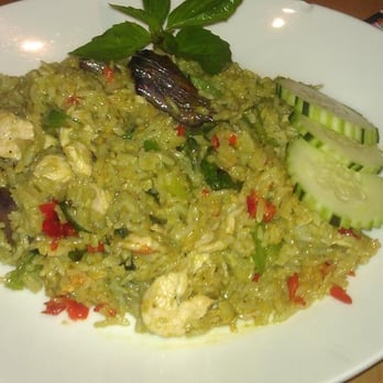 Thai Canteen - Green Curry Fried Rice (#12) - Thai Near Me - Davis, California Thai Canteen - Green Curry Fried Rice (#12) - Thai Near Me - Davis, California
