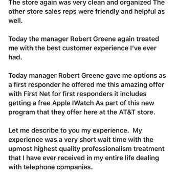 AT&T Store - More positive words on Manager Robert Greene assistance. - Mobile Phones Near Me - Arlington, Virginia AT&T Store - More positive words on Manager Robert Greene assistance. - Mobile Phones Near Me - Arlington, Virginia