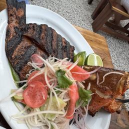 Simply cooked fish. Simply cooked fish.