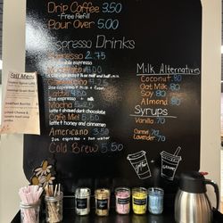 Gather + Grounds - Coffee menu