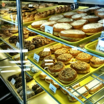 City Bakery - a variety of doughnuts on display - Bakeries Near Me - Sheboygan, Wisconsin