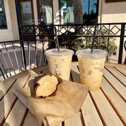 Hestia - Chocolate chip muffin, Iced Vanilla latte and Iced Americano all delicious