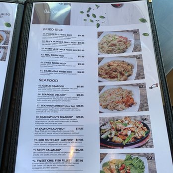 Thai Garden - Dinner Menu! - Thai Near Me - Central Point, Oregon