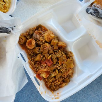 Bertha's Kitchen - Seafood rice with okra soup - Southern Near Me - North Charleston, South Carolina