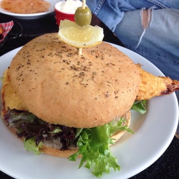 Skyline Rotorua Cafe - Fish burger tail and all! - Cafes Near Me - Rotorua, BOP