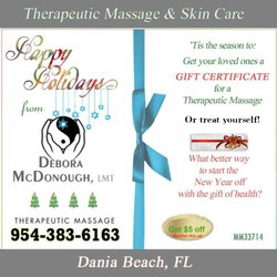 Debora McDonough, LMT - Female small biz owner and operator and excellent massage therapist.