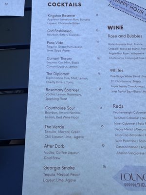 Menu photo 1 The Lounge Auburn, CA