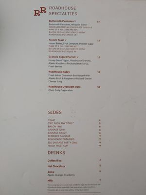 Menu photo 6 Resurrection Roadhouse Seward, AK