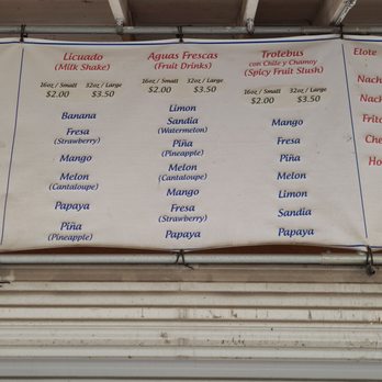 Refresqueria Tampico - Licuados MENU - Desserts Near Me - Houston, Texas Refresqueria Tampico - Licuados MENU - Desserts Near Me - Houston, Texas