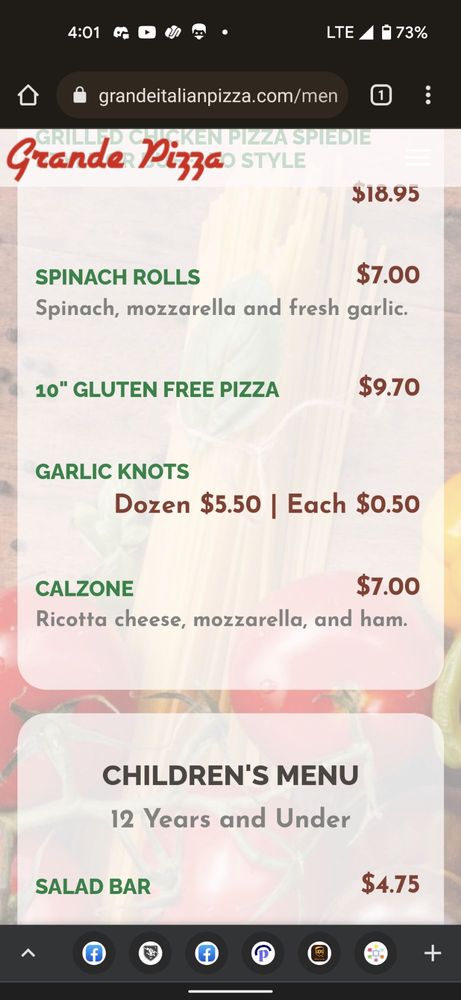 GRANDE ITALIAN RESTAURANT GRANDE ITALIAN RESTAURANT