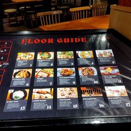 Floor guide with about 17 different places to enjoy! Floor guide with about 17 different places to enjoy!