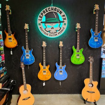 Guitar Brando - Leprechaun FX + PRS Feature Wall - Guitar Stores Near Me - Edmonton, Alberta Guitar Brando - Leprechaun FX + PRS Feature Wall - Guitar Stores Near Me - Edmonton, Alberta