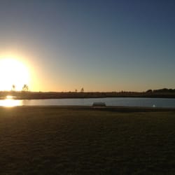 City of Gardner Celebration Park - Sunset over the pond at Celebration Park