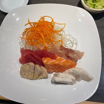 Jun Japanese Restaurant - Sashimi, made by request, not in the menu. The Monk fish liver was extra special - Japanese Near Me - Colorado Springs, Colorado Jun Japanese Restaurant - Sashimi, made by request, not in the menu. The Monk fish liver was extra special - Japanese Near Me - Colorado Springs, Colorado