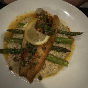 Vernon's Speakeasy - Fish special with asparagus and risotto - Steakhouses Near Me - Los Ranchos, New Mexico