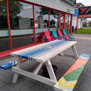 Coco’s Café & Creamery - Chairs and picnic table - Ice Cream & Frozen Yogurt Near Me - Ottawa, Ontario Coco’s Café & Creamery - Chairs and picnic table - Ice Cream & Frozen Yogurt Near Me - Ottawa, Ontario