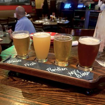 Grease Burger Beer and Whiskey Bar - Flight of beer - Burgers Near Me - West Palm Beach, Florida