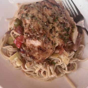 Simone's Wood Fired Craft Kitchen - Mahi with linguine special - Pizza Near Me - St. Augustine, Florida Simone's Wood Fired Craft Kitchen - Mahi with linguine special - Pizza Near Me - St. Augustine, Florida